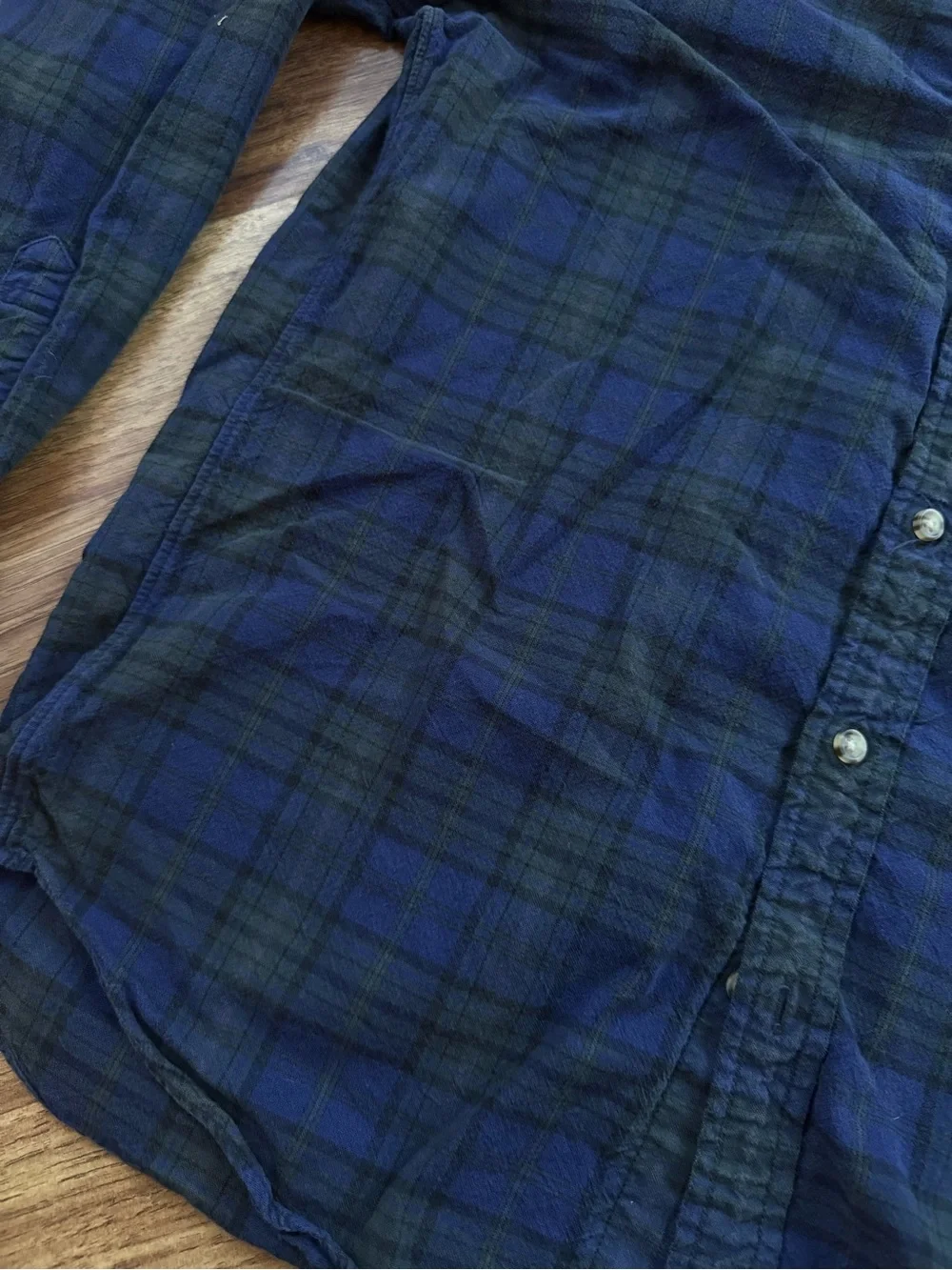 J. Crew Blue & Dark Green Plaid Button-Down Shirt